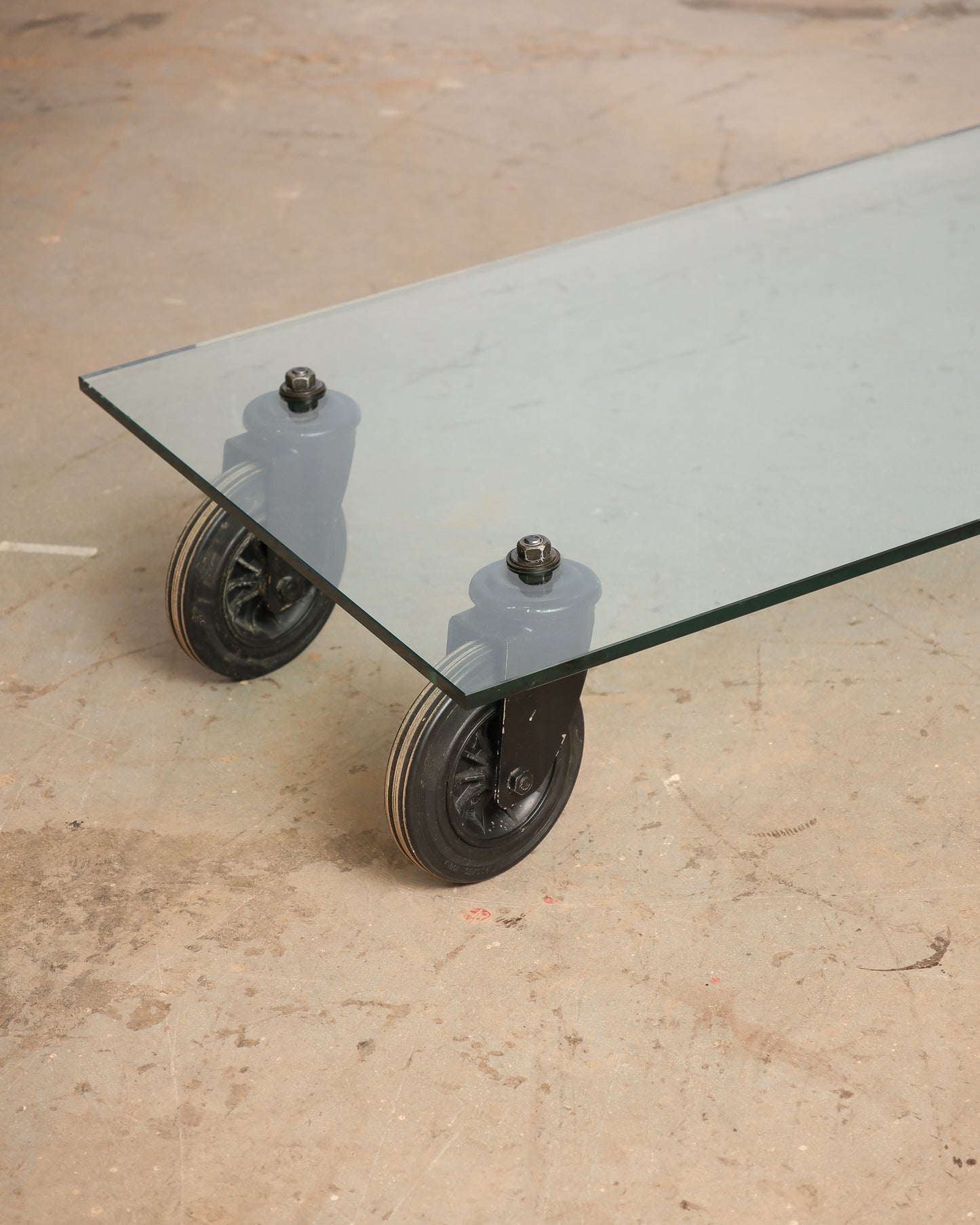 Glass Coffee Table by Gae Aulenti for Fontana Arte, Italy c.1980