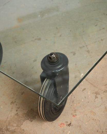 Glass Coffee Table by Gae Aulenti for Fontana Arte, Italy c.1980