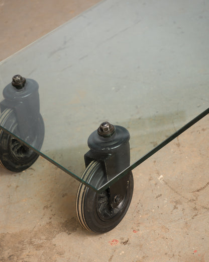 Glass Coffee Table by Gae Aulenti for Fontana Arte, Italy c.1980
