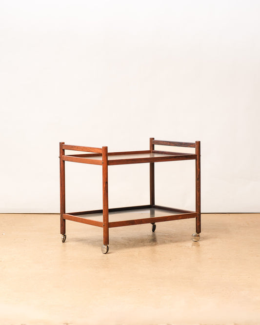 MCM Rosewood Bar Cart