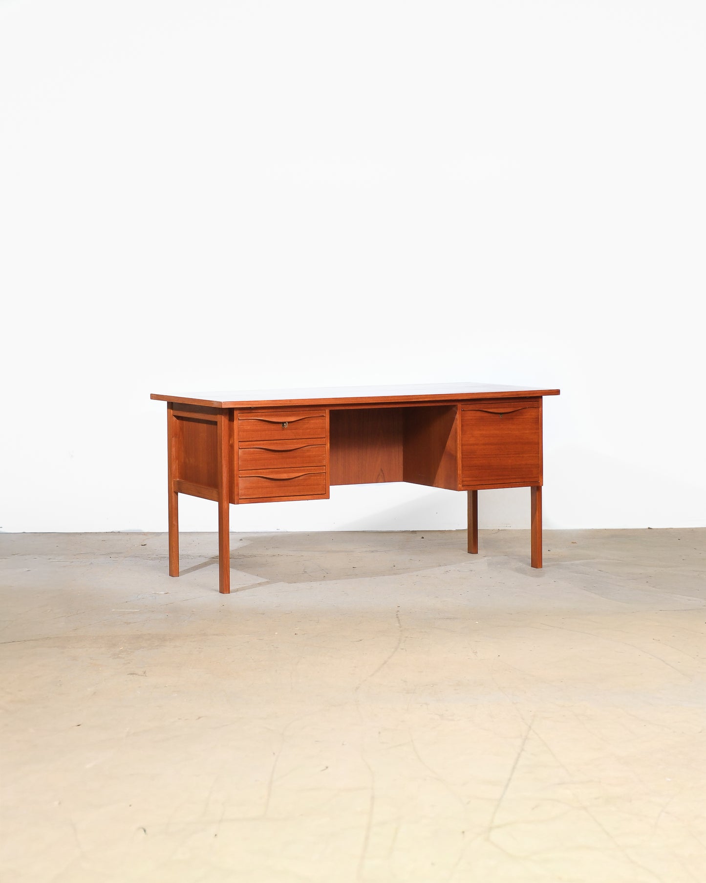 MCM Danish Teak Desk by LYBY Møbler, Denmark