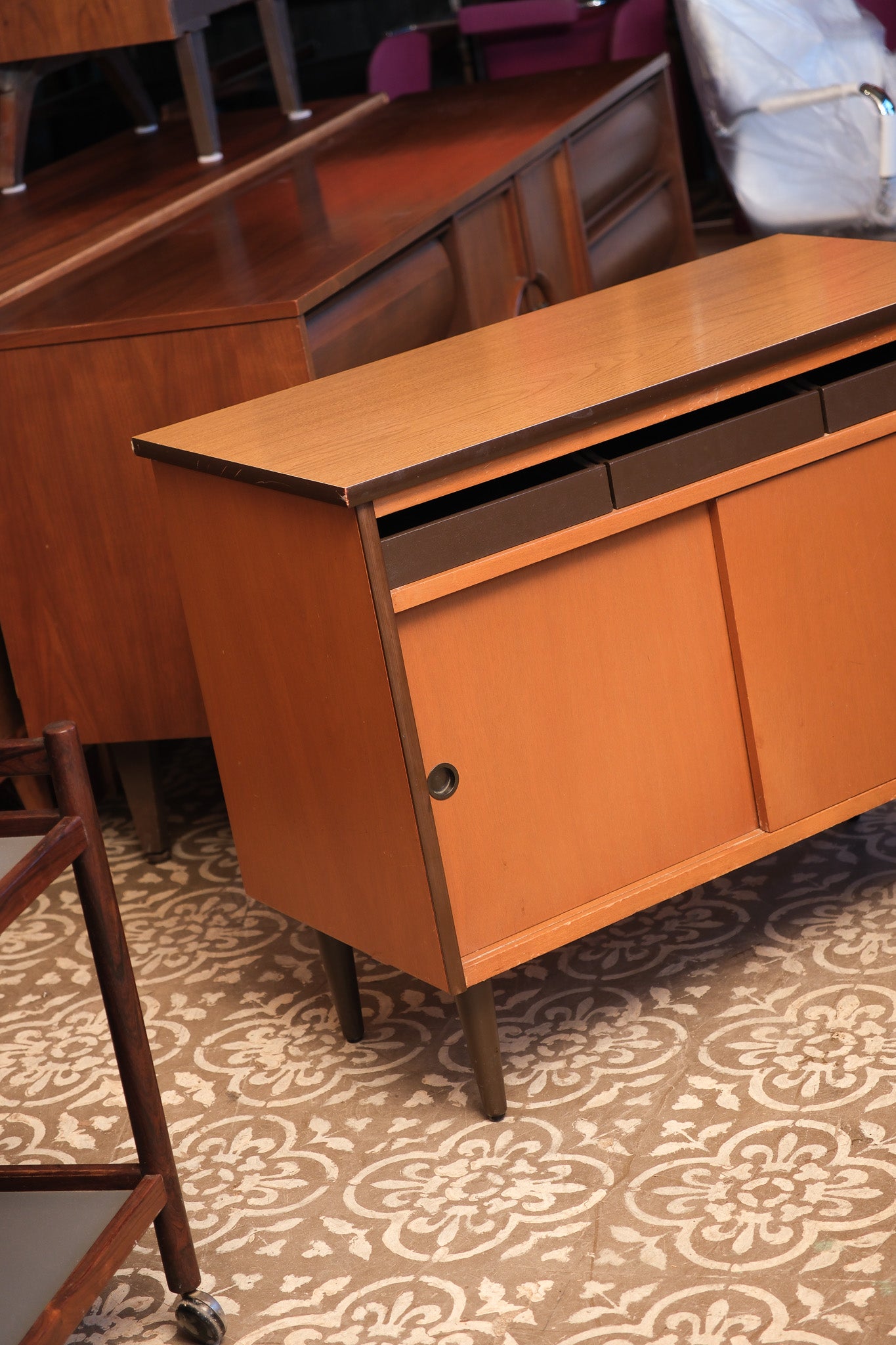 MCM Walnut Cabinet Medium