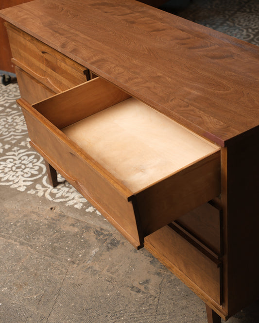 MCM Walnut Style 6-Drawer Dresser