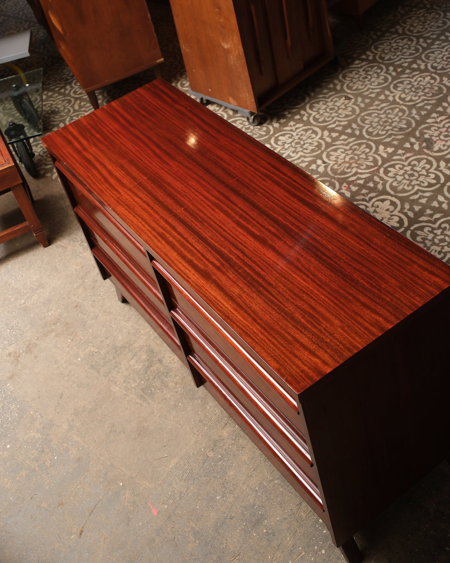 MCM Mahogany Dresser by Gibbard