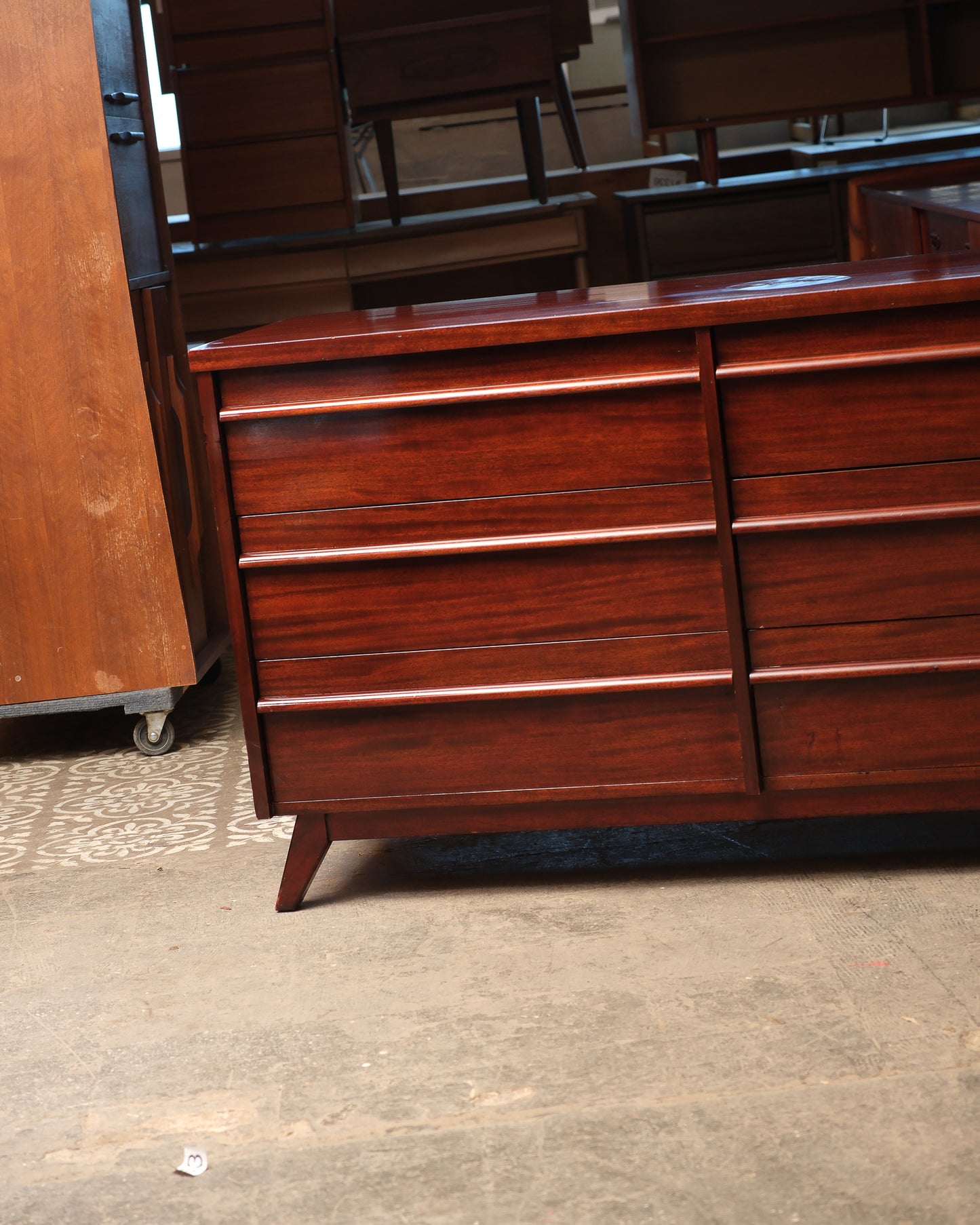 MCM Mahogany Dresser by Gibbard