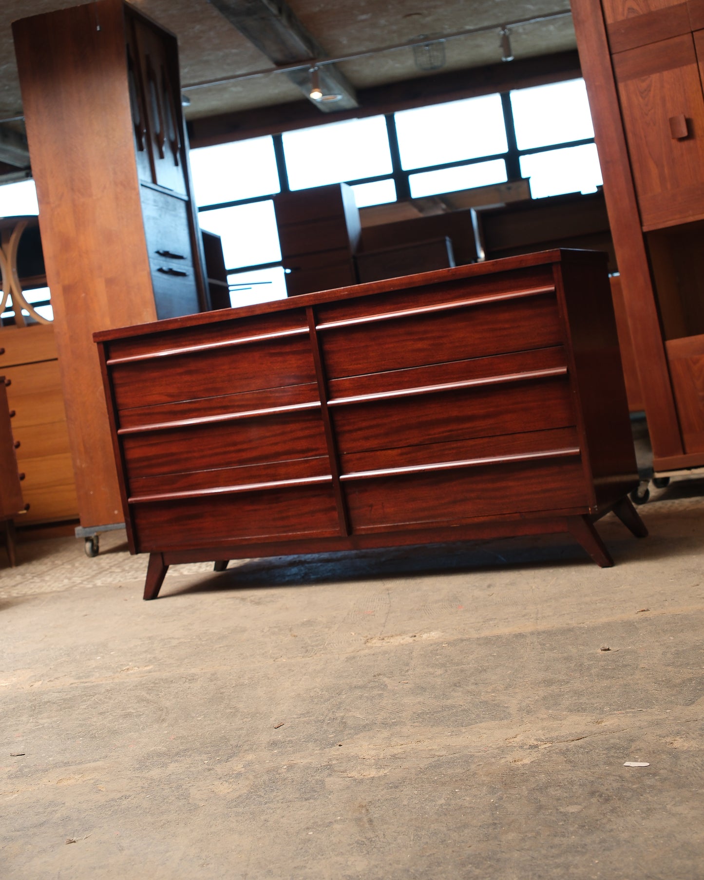 MCM Mahogany Dresser by Gibbard