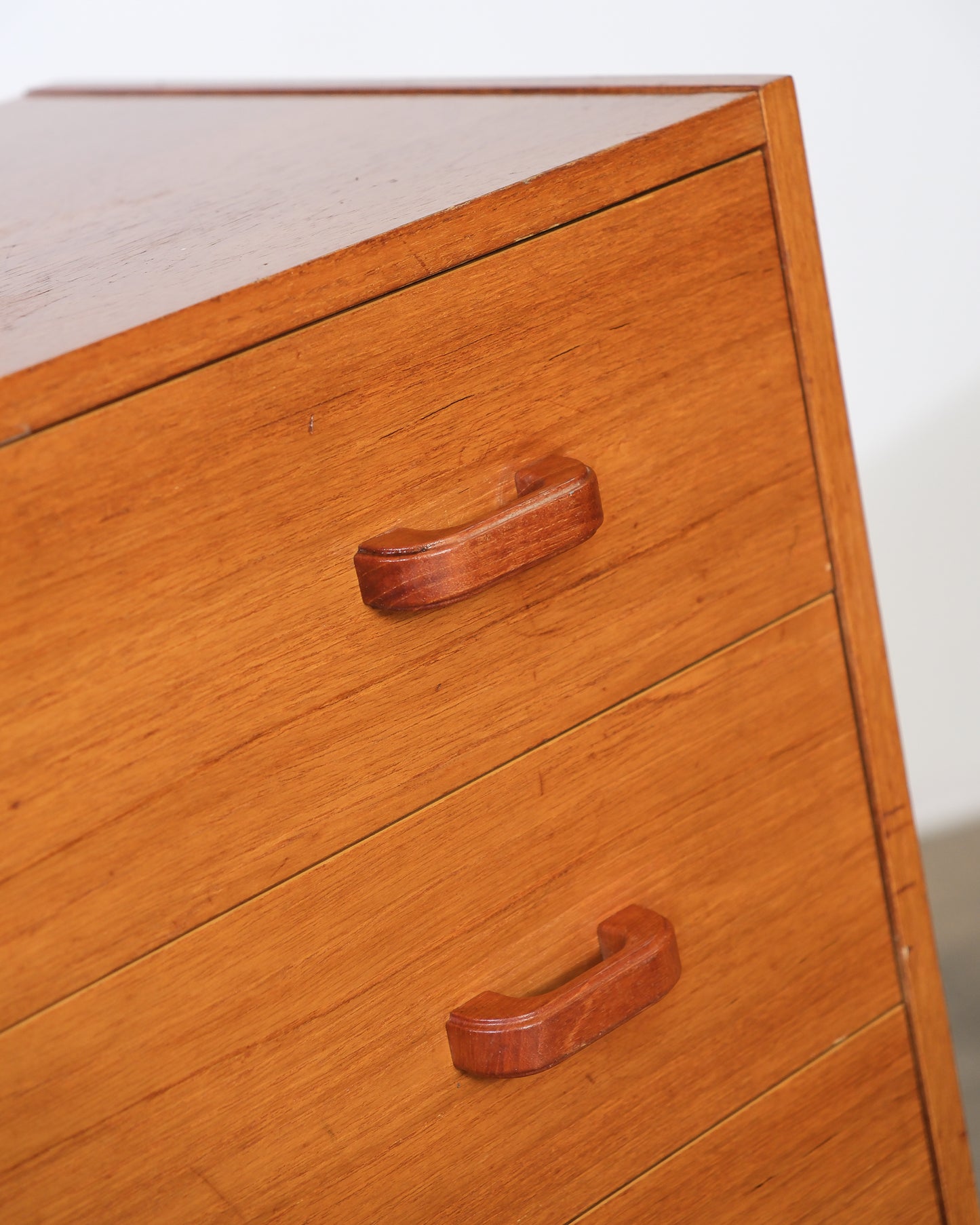 MCM Danish Teak Tallboy Dresser