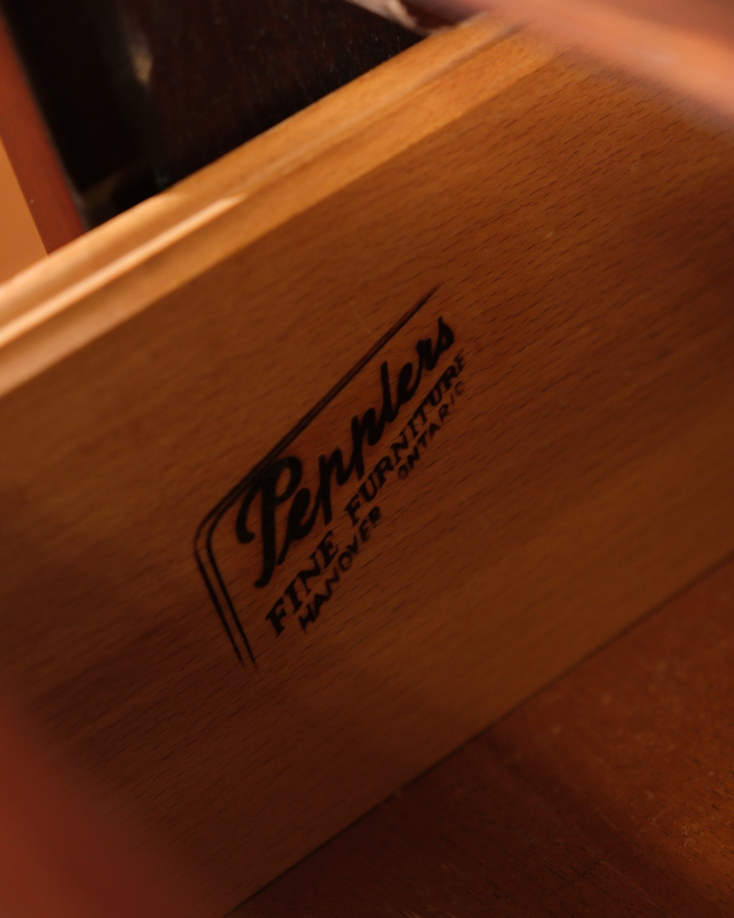 MCM Mahogany Tallboy Dresser by Pepplers