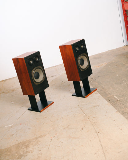 Vintage Realistic Optimus 21 Speakers with Stands
