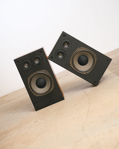 Vintage Realistic Optimus 21 Speakers with Stands