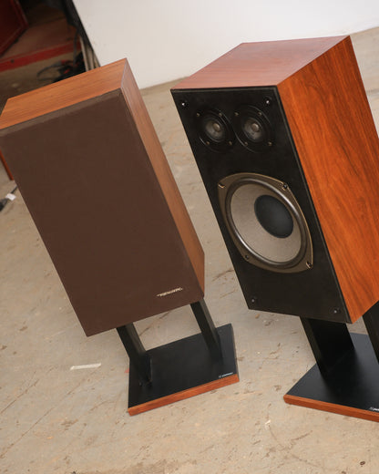 Vintage Realistic Optimus 21 Speakers with Stands