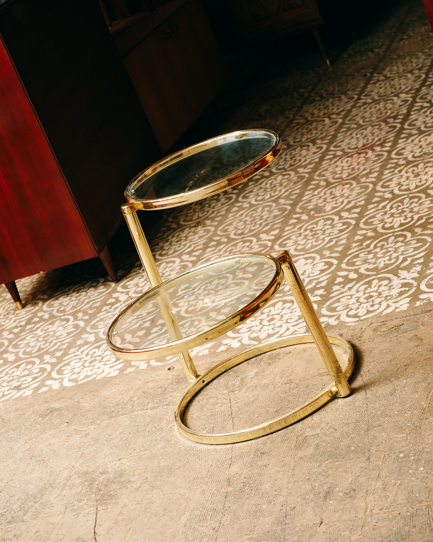 Retro Brass Side Table