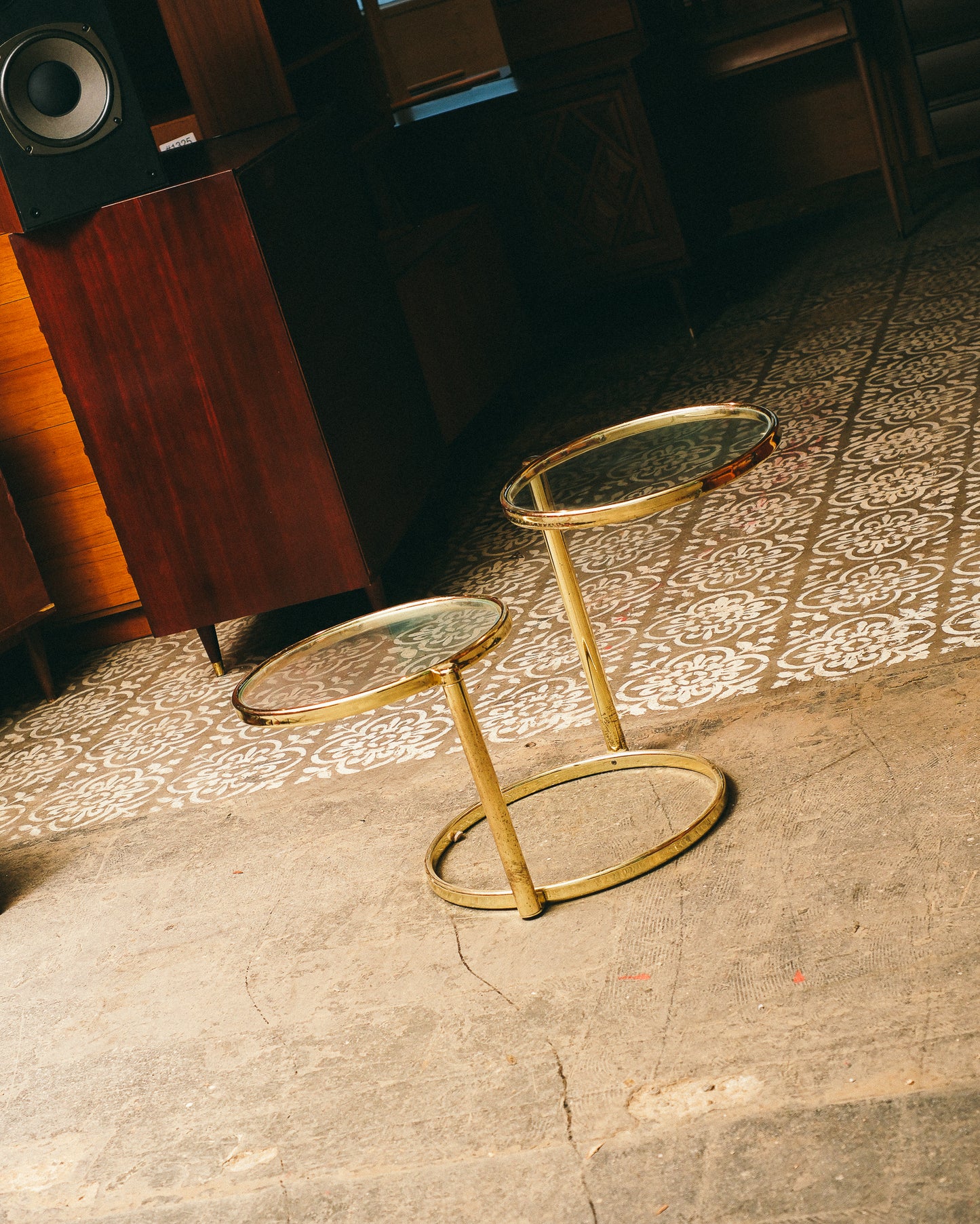Retro Brass Side Table
