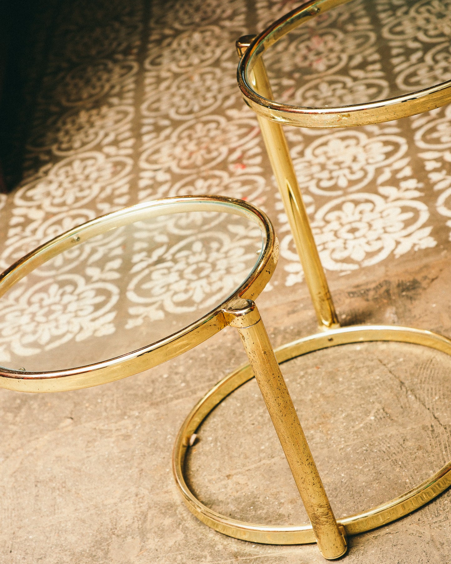 Retro Brass Side Table