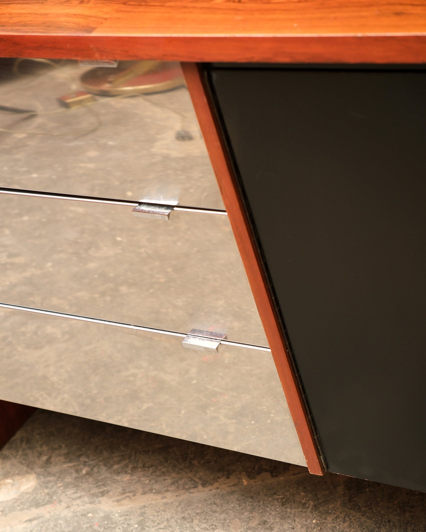MCM Rosewood and Chrome Dresser / Credenza (1964)
