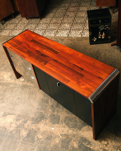MCM Rosewood and Chrome Dresser / Credenza (1964)