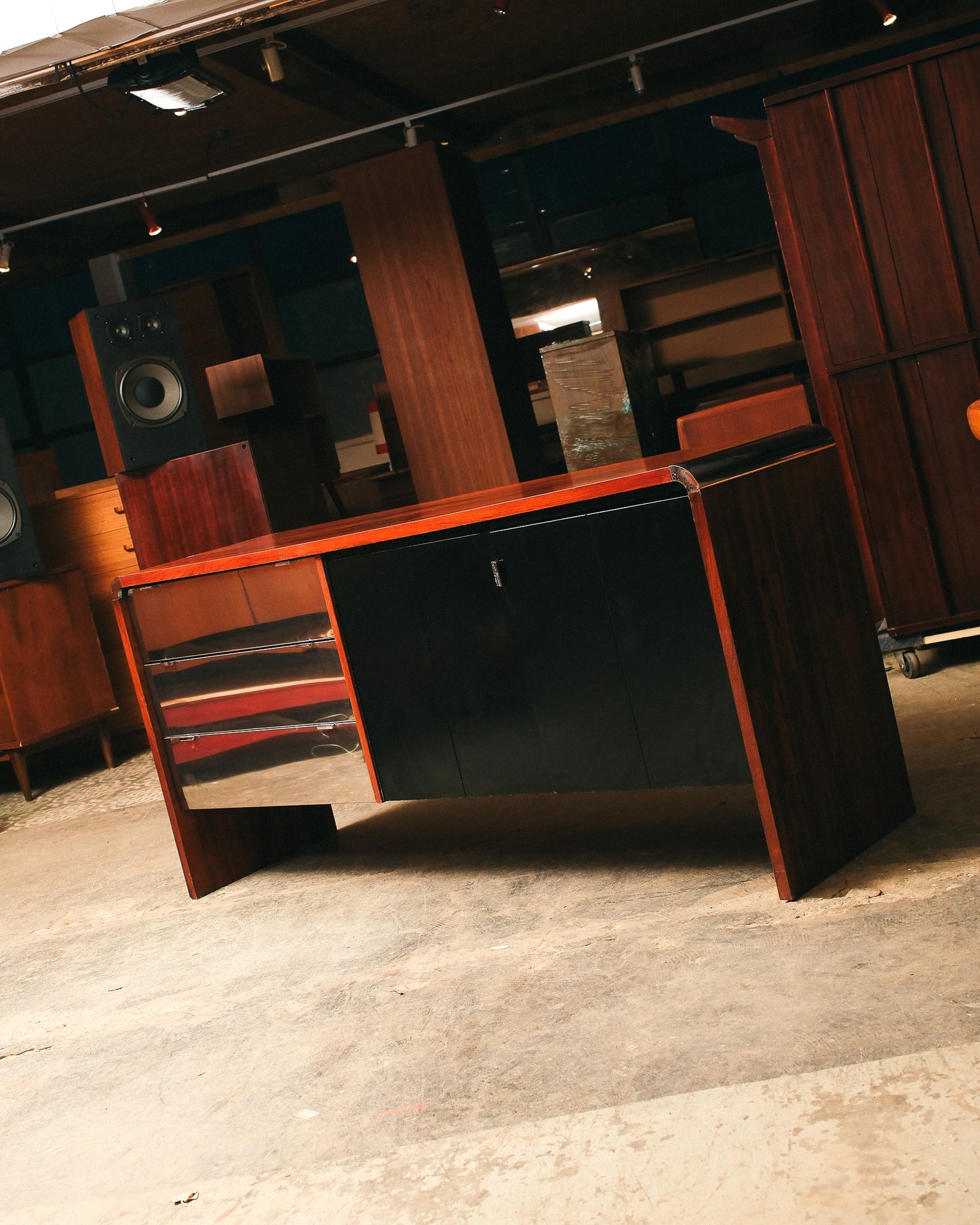 MCM Rosewood and Chrome Dresser / Credenza (1964)