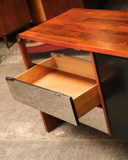 MCM Rosewood and Chrome Dresser / Credenza (1964)