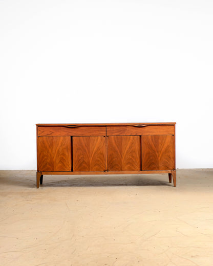 MCM Restored Dark Walnut Credenza by KF