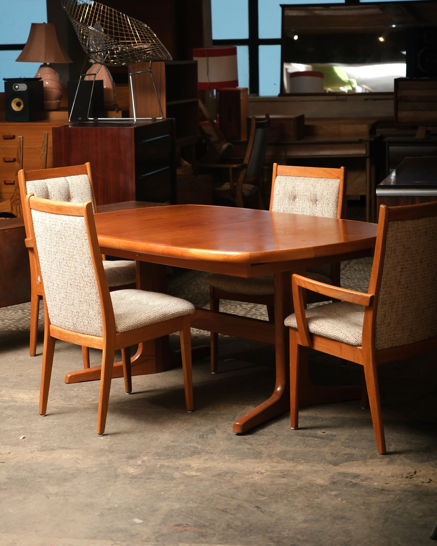 MCM Teak Dining Table Set by Northern Industries