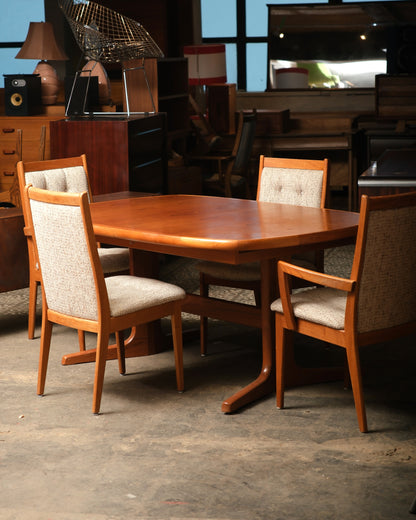 MCM Teak Dining Table Set by Northern Industries