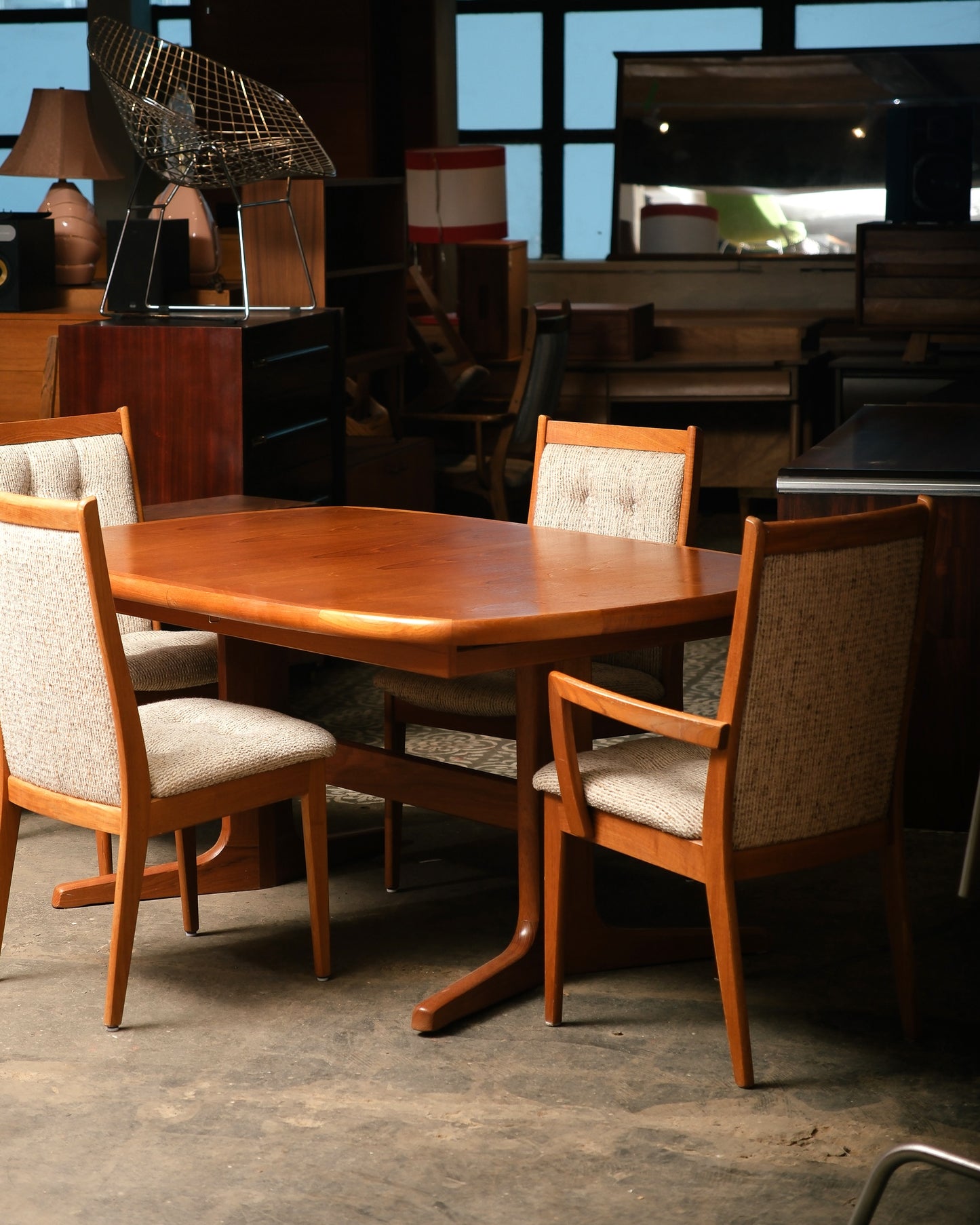 MCM Teak Dining Table Set by Northern Industries