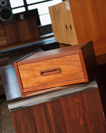 MCM Danish Teak Floating Nightstand Set