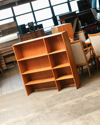 MCM Danish Teak Bookcase by Domino Møbler