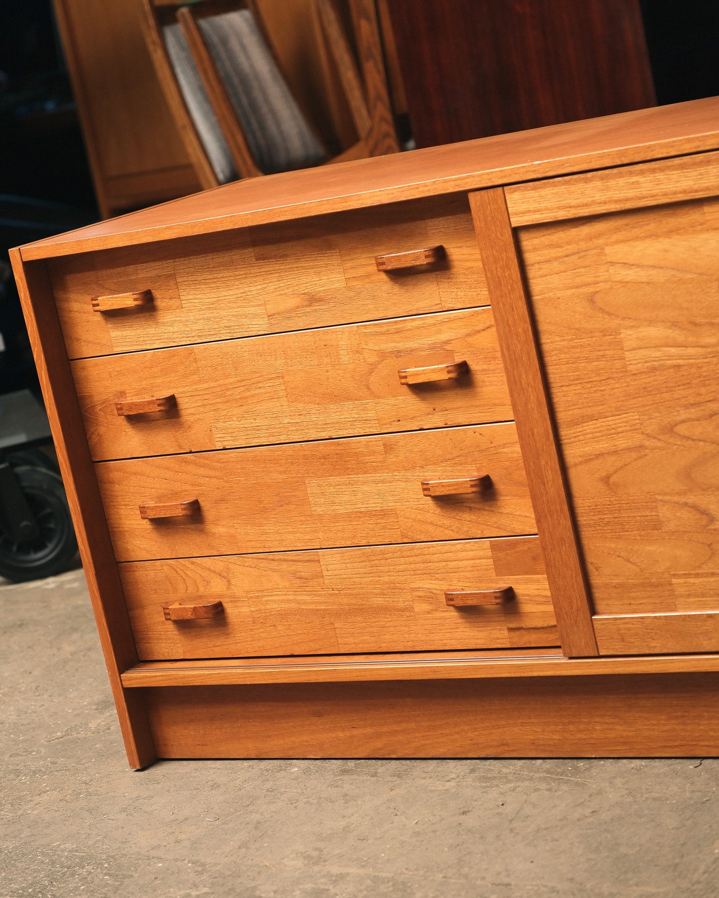MCM Danish Teak Cabinet by Domino Møbler