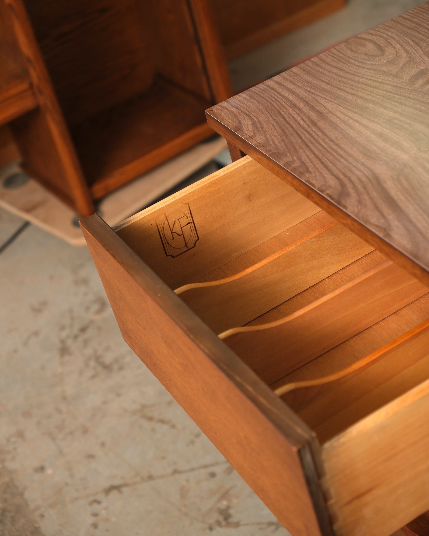 MCM Dark Walnut Credenza by KF Furniture