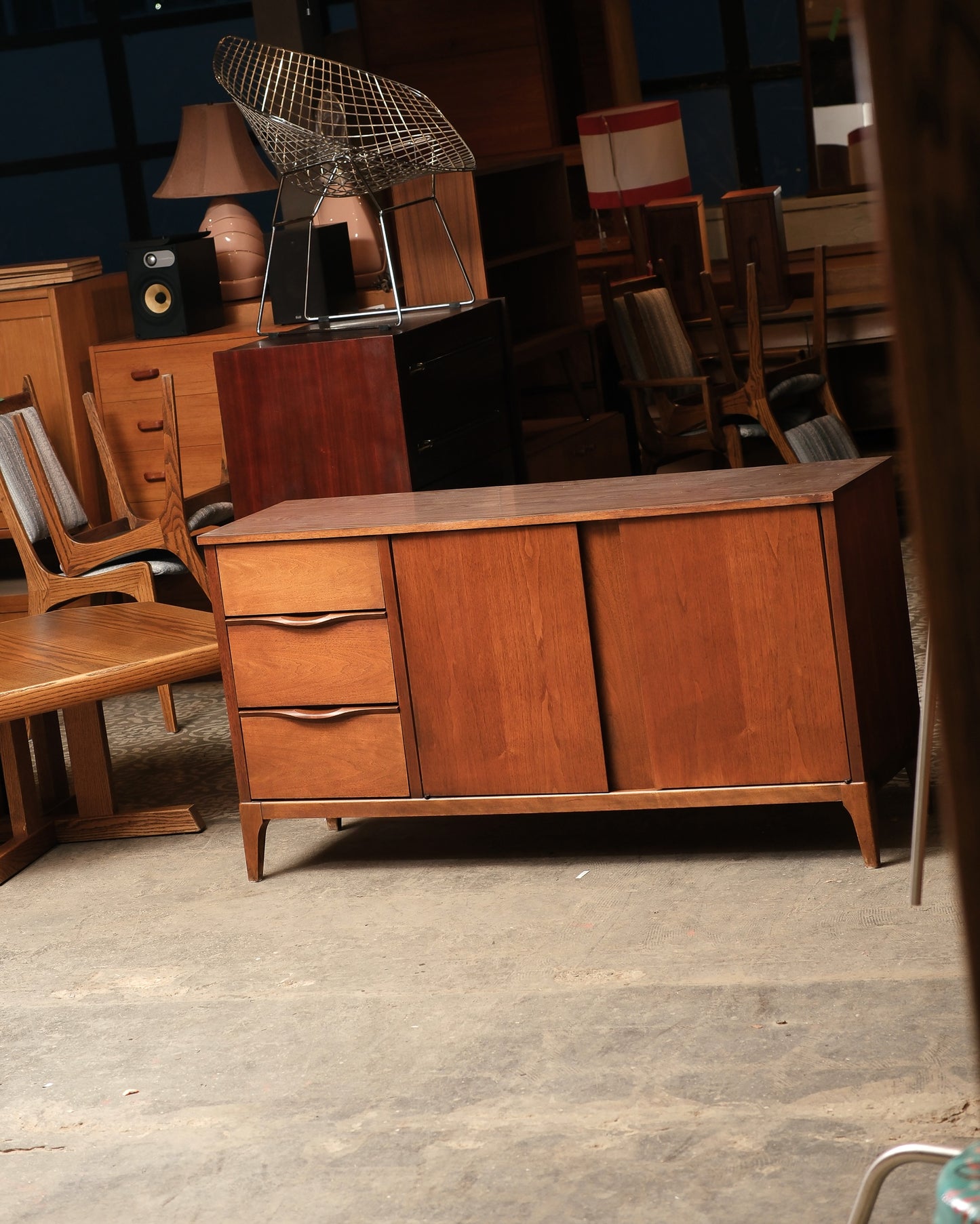 MCM Dark Walnut Credenza by KF Furniture