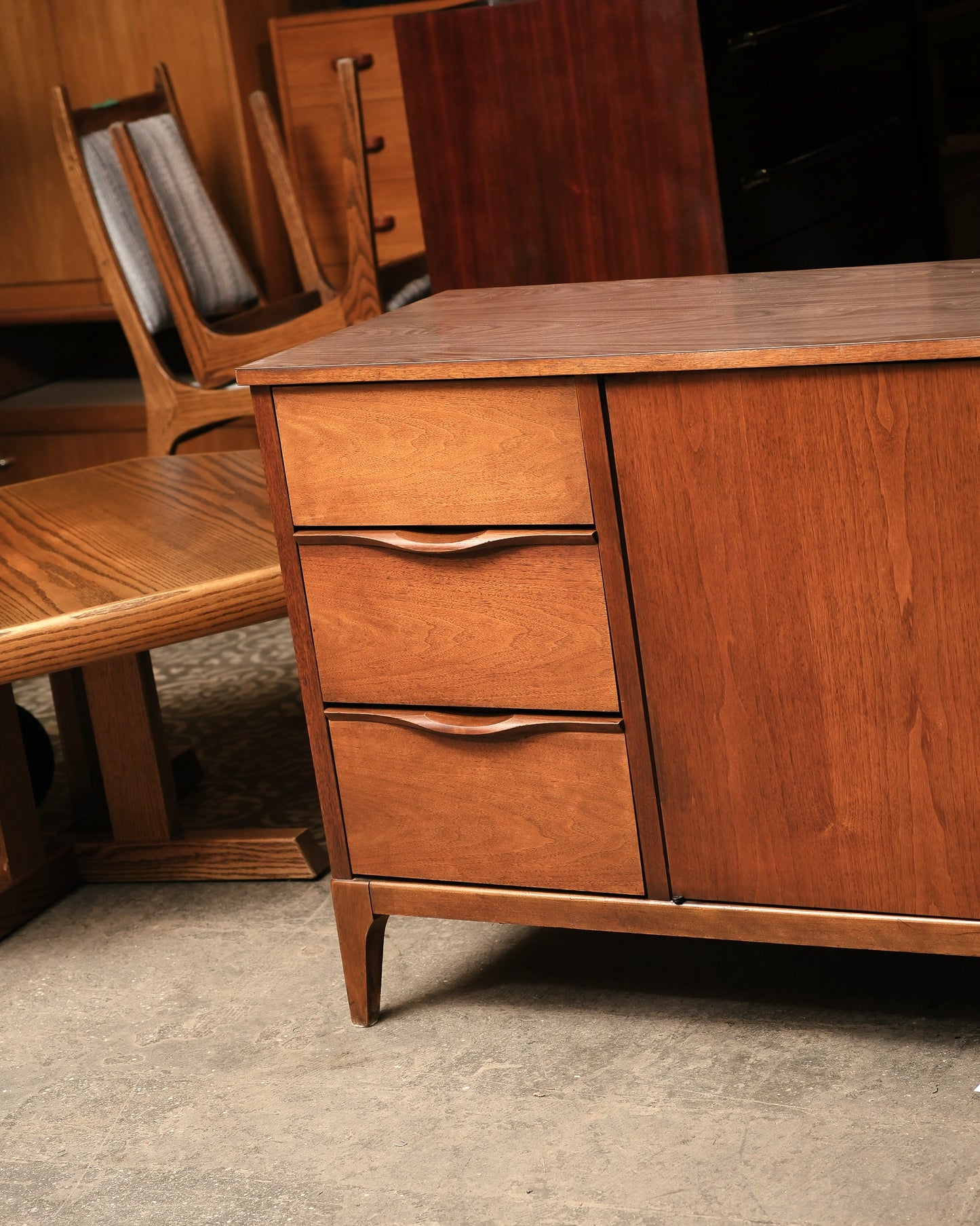 MCM Dark Walnut Credenza by KF Furniture