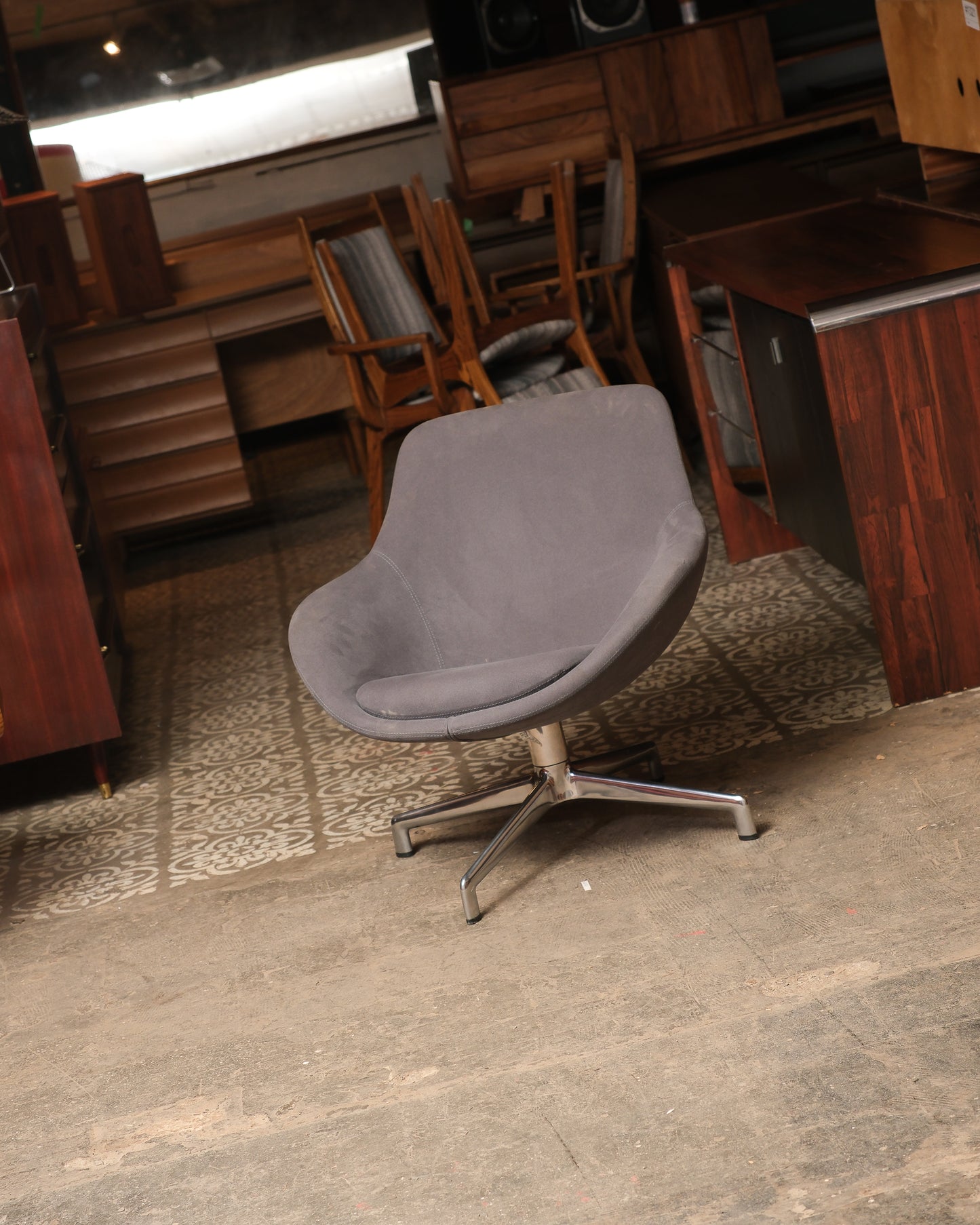 Graphite Gray Lounge Chair