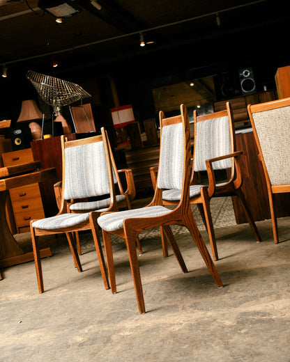 MCM Oak Dining Table Set by Nordic Furniture