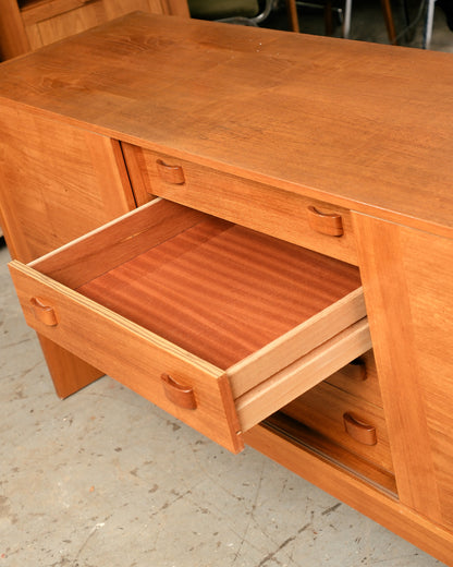 MCM Teak Danish Credenza by Domino Møbler