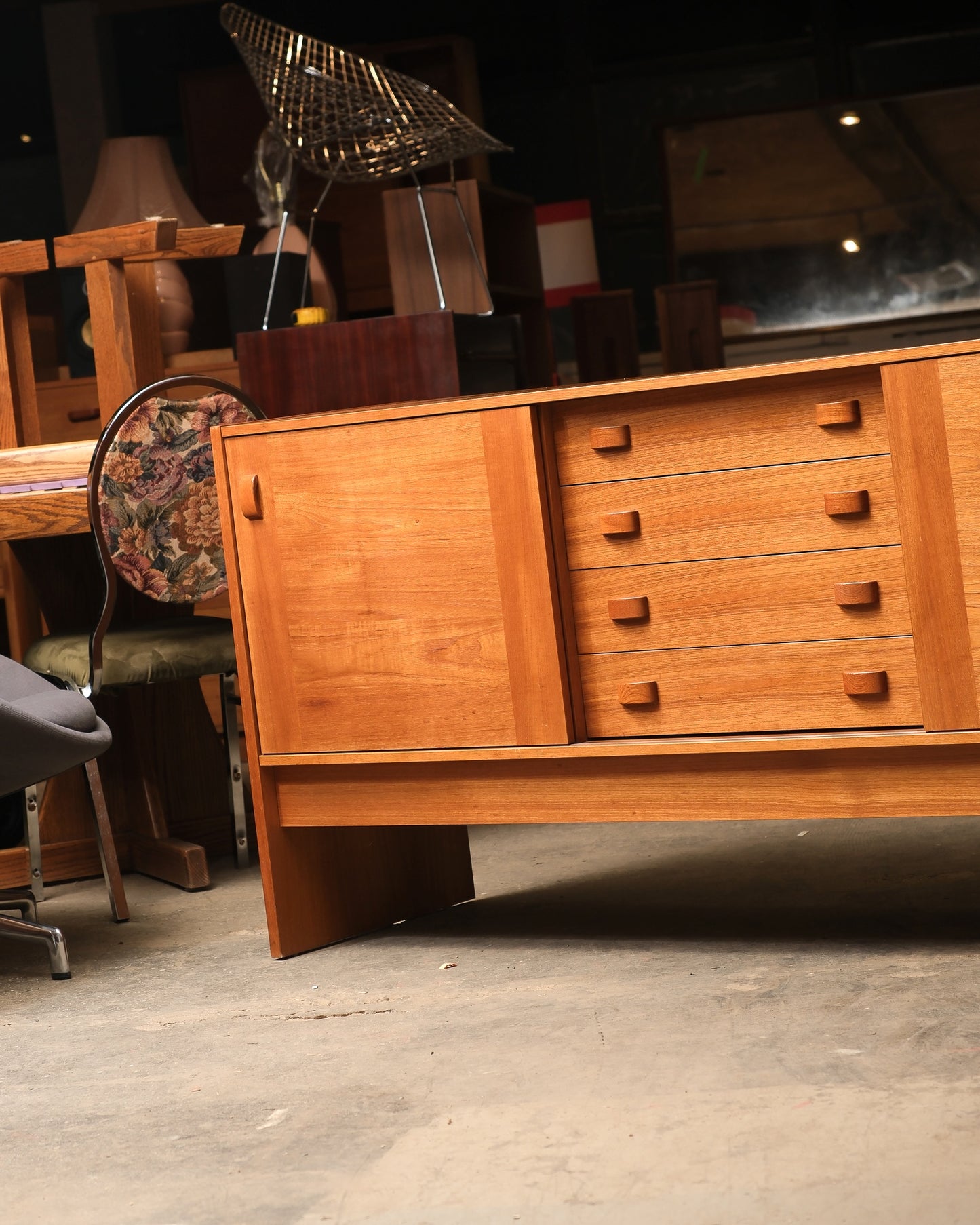 MCM Teak Danish Credenza by Domino Møbler