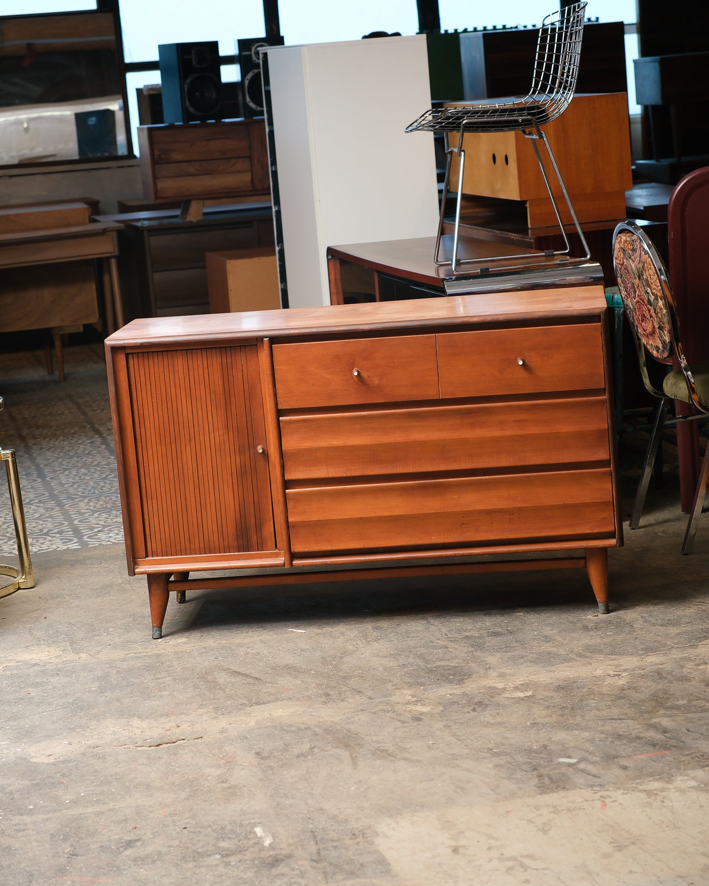 MCM Walnut Credenza by Villas Furniture