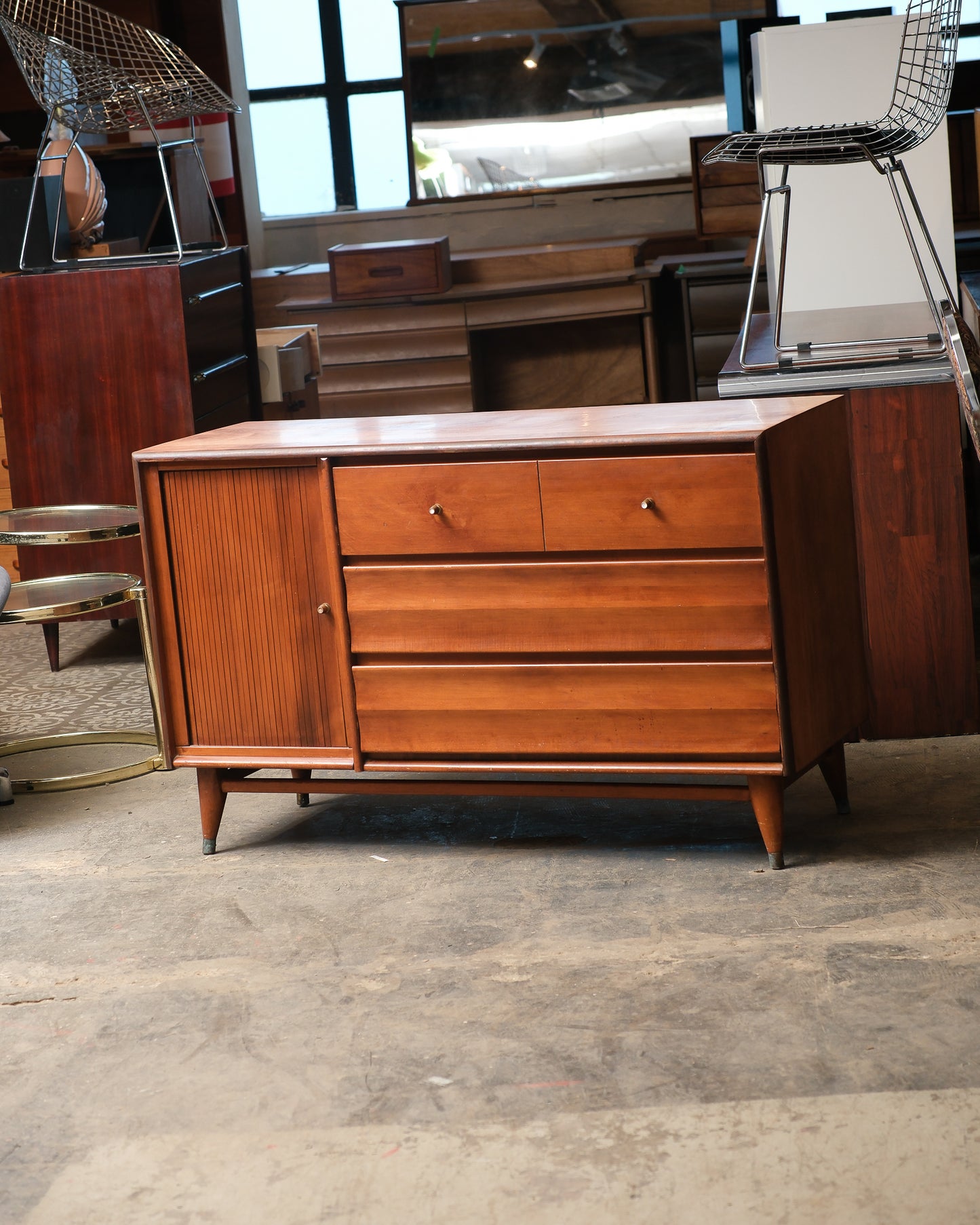 MCM Walnut Credenza by Villas Furniture