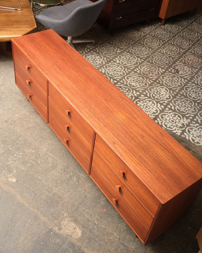 MCM Teak 9-Drawer Dresser