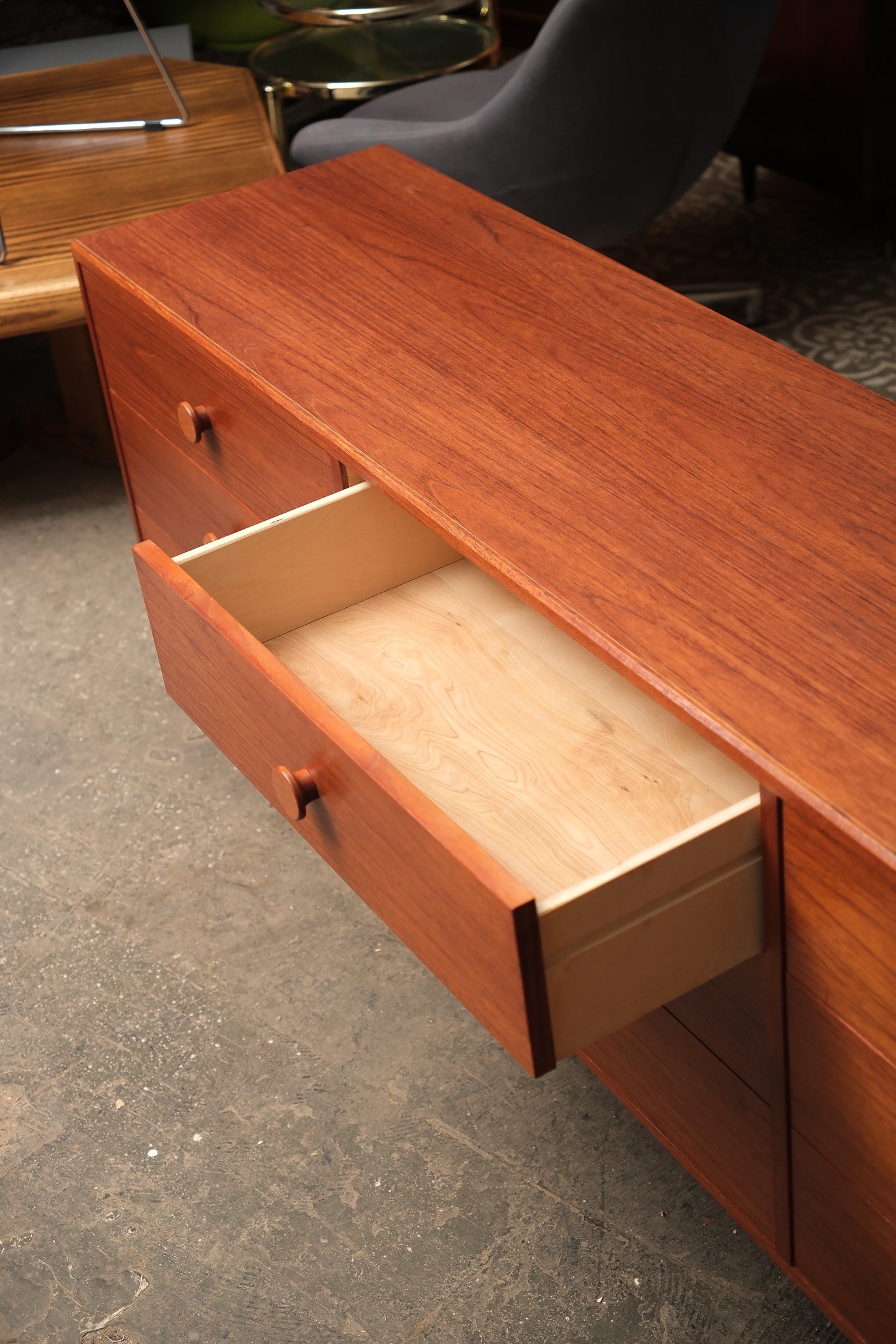 MCM Teak 9-Drawer Dresser
