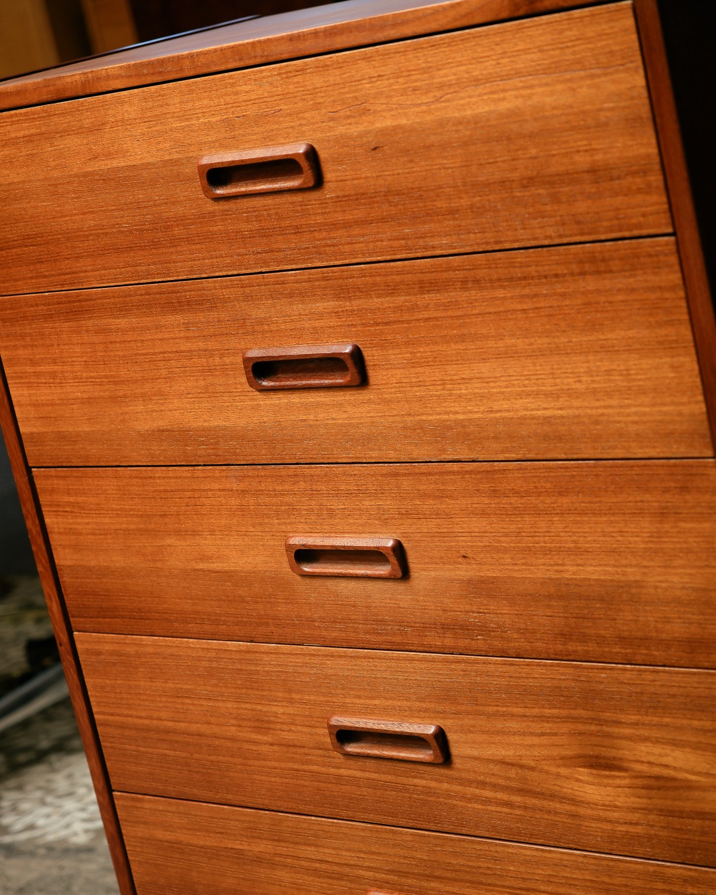 MCM Teak Tallboy Dresser