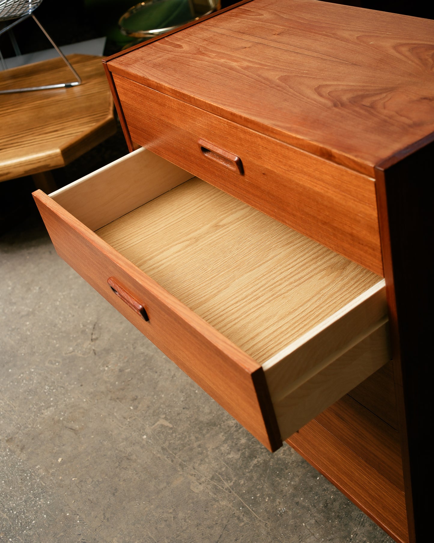 MCM Teak Tallboy Dresser