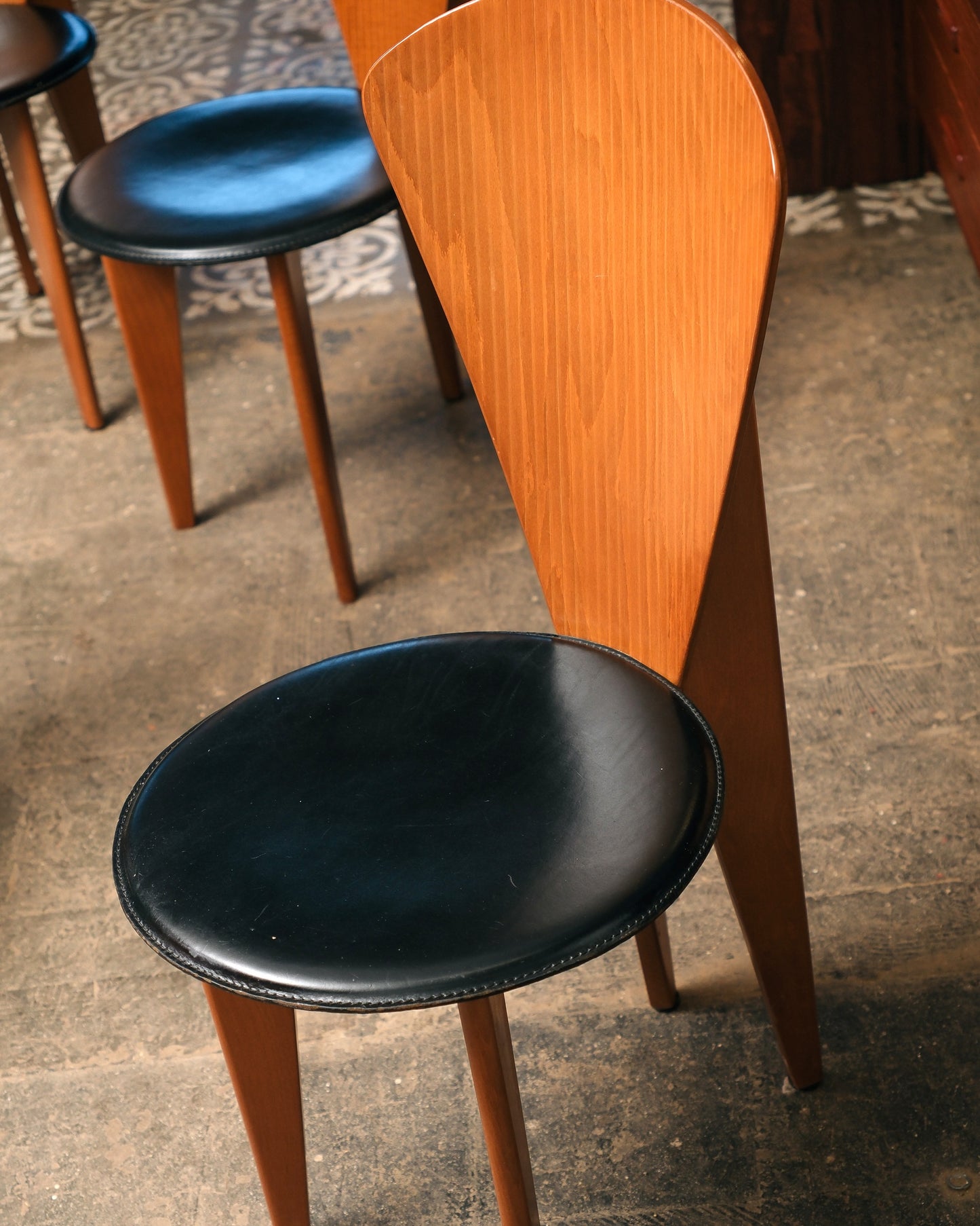 Italian Calligaris Postmodern Dining Chairs (1980s)