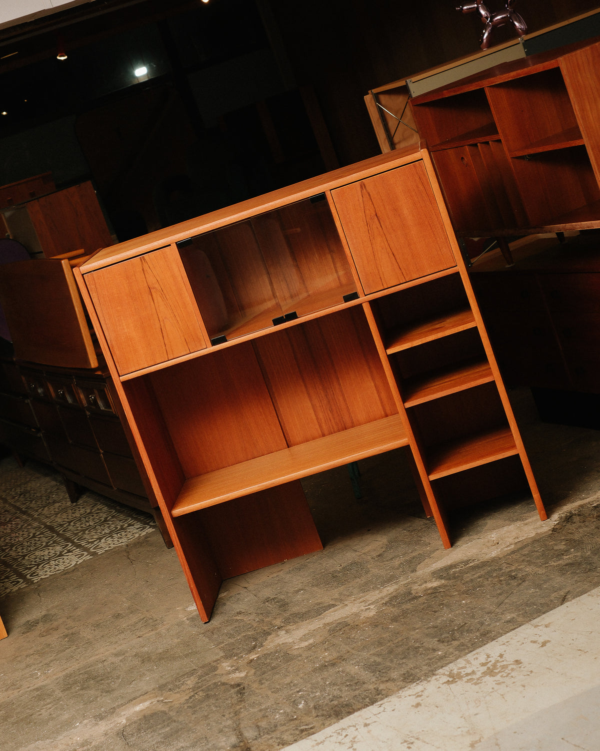 Mid-Century Modern Danish Teak Cabinet / Bookcase