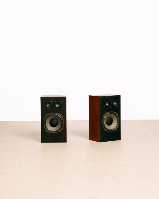 Vintage Realistic Optimus 21 Speakers with Stands