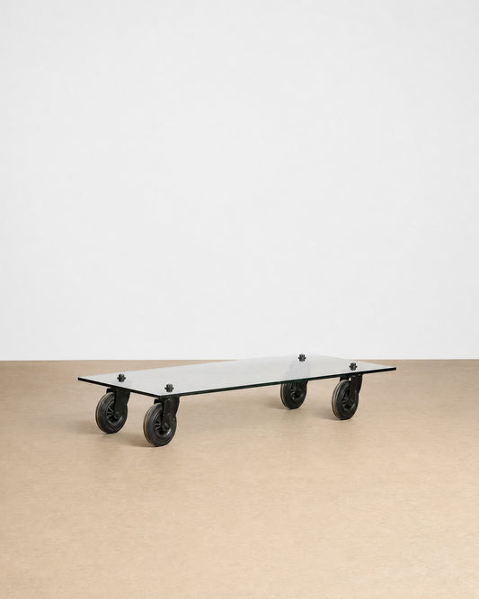 Glass Coffee Table by Gae Aulenti for Fontana Arte, Italy c.1980
