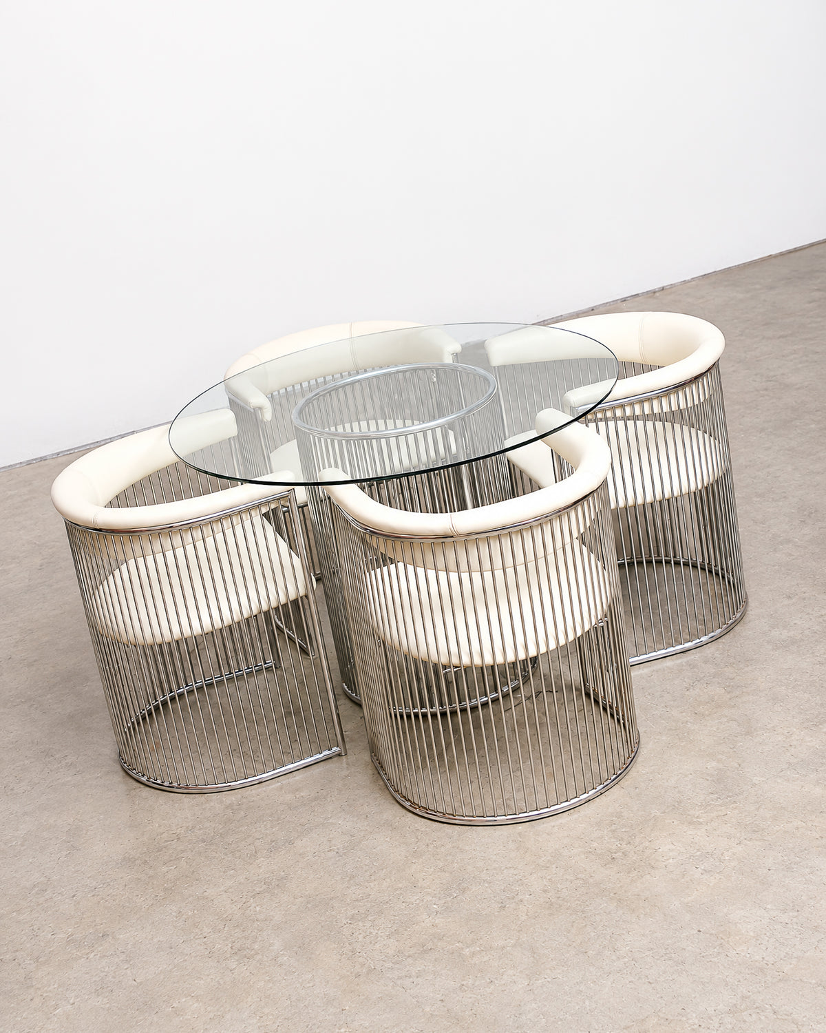 Vintage 1970s Arthur Umanoff Chrome Dining Set