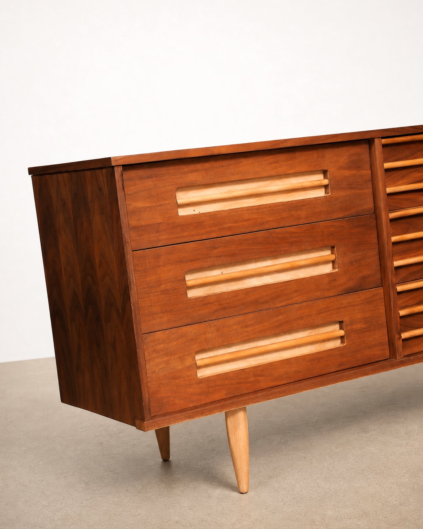 MCM Dark Walnut Dresser (1960s)