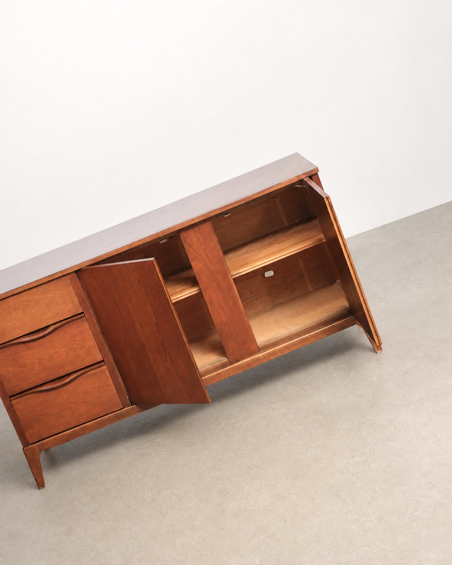 MCM Dark Walnut Credenza by KF Furniture