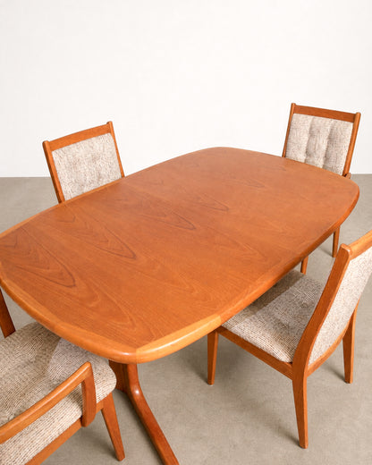 MCM Teak Dining Table Set by Northern Industries
